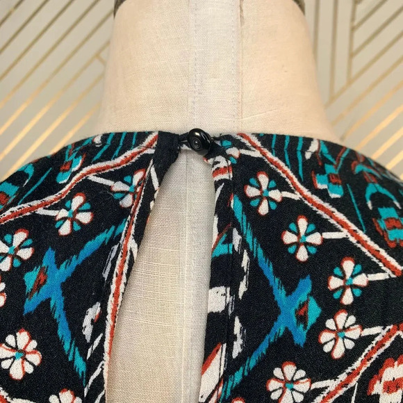 Ella Moss Flora Vista Romper Black Ikat Floral‎ - Picture 9 of 12